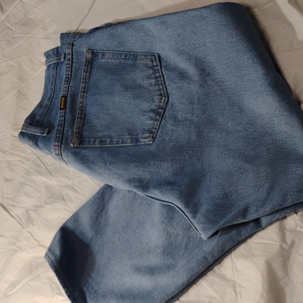 Rustler by Wrangler 40 Regular Fit Straight Leg Blue Denim Jean 1087619SW EUC